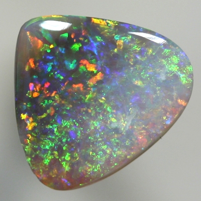 SOLID SEMI BLACK OPAL Sparkling bright orange and greens